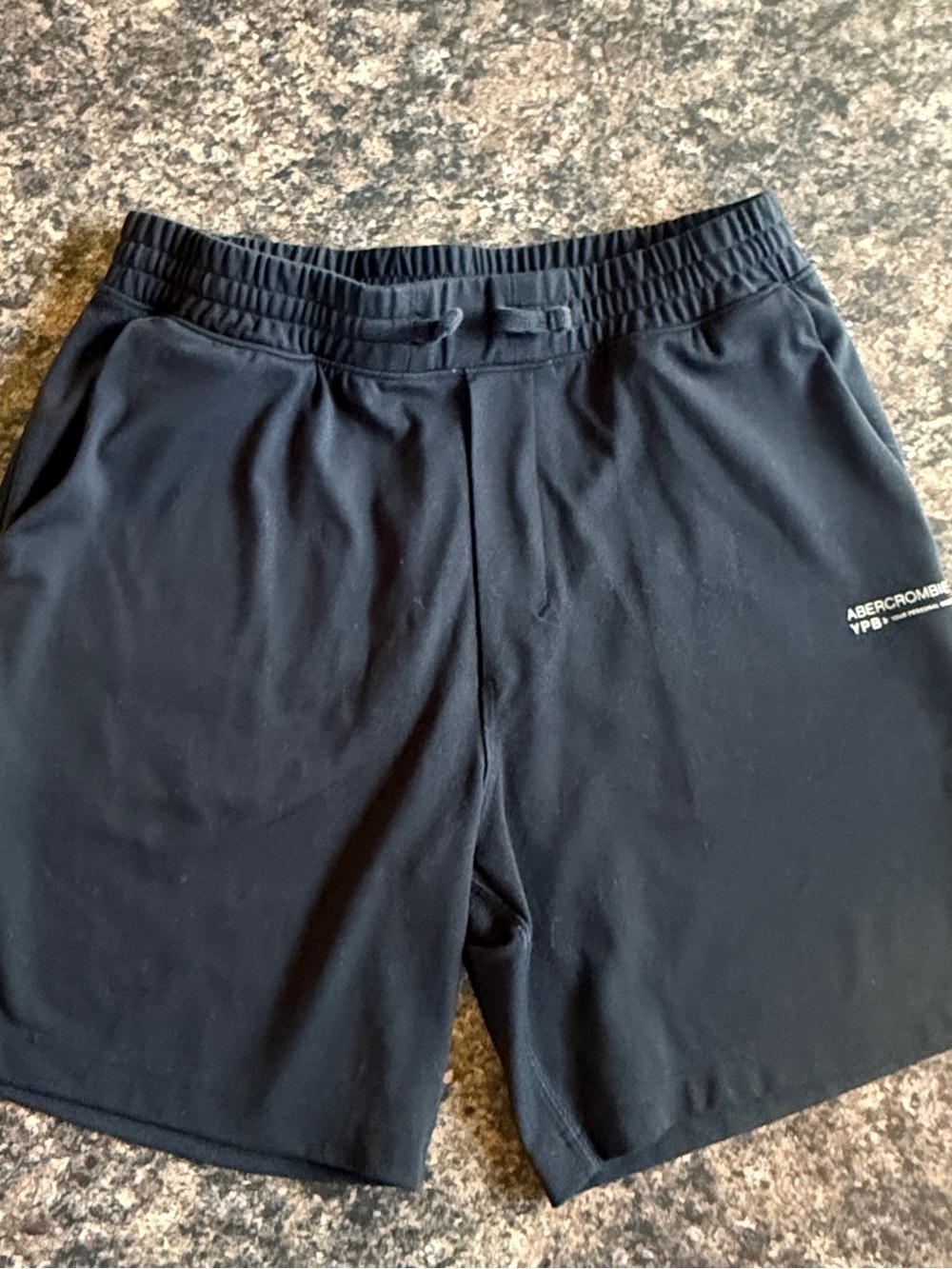 Youth Abercrombie & Fitch Black Performance Stretch Shorts
